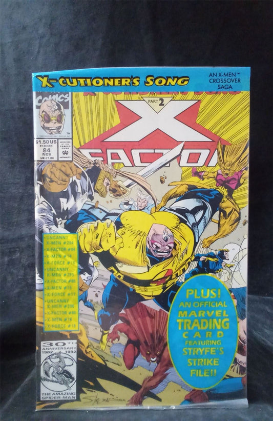 X-Factor #84 w/ Caliban trading card *sealed* 1992 Marvel Comics Comic Book