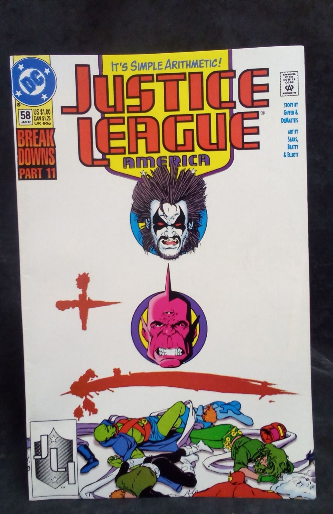 Justice League America #58 1992 DC Comics Comic Book