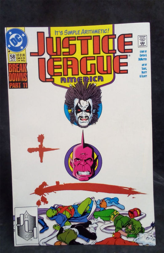 Justice League America #58 1992 DC Comics Comic Book