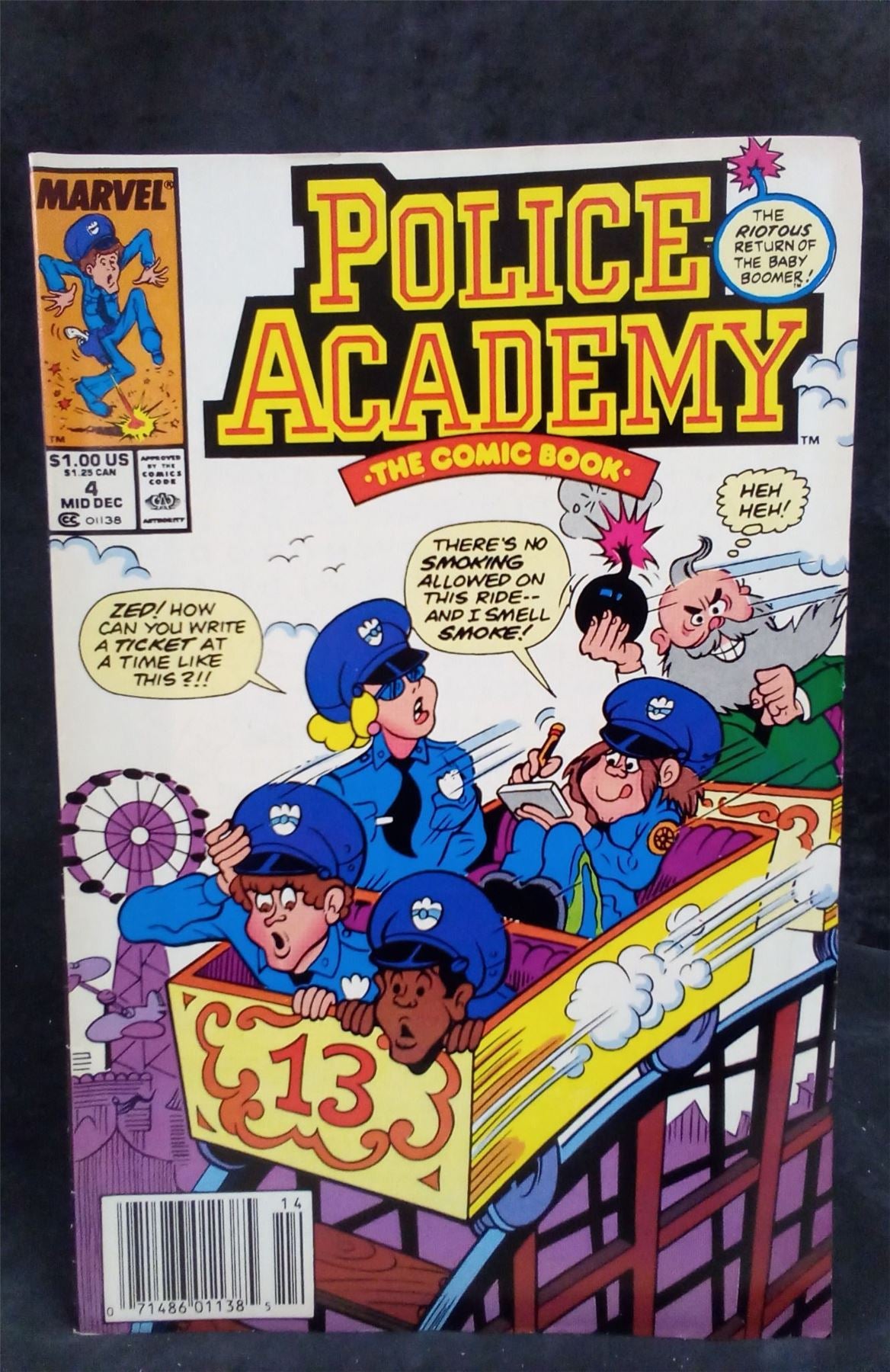 Police Academy #4 1989 Marvel Comics Comic Book