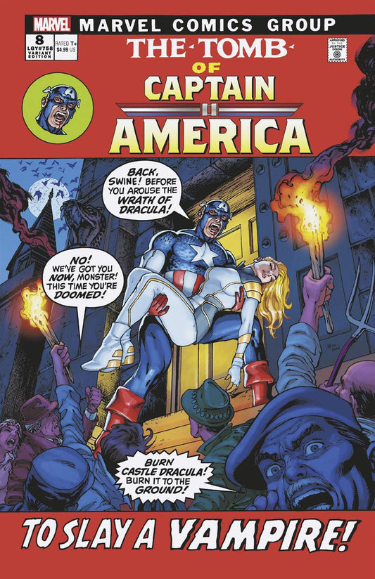 Captain America #8 David Yardin Vampire Var (David Yardin Vampire Var) Marvel Prh Comic Book 2024