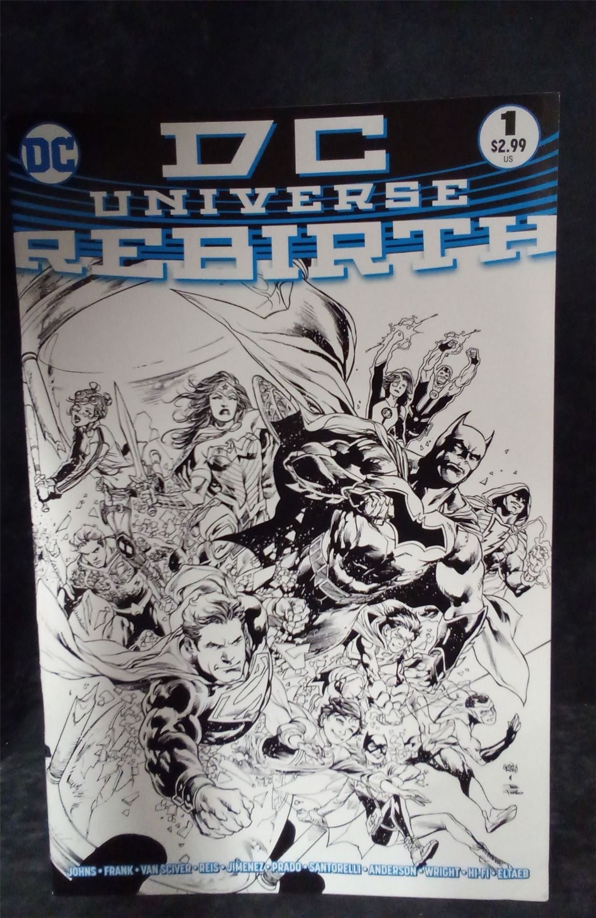 DC Universe: Rebirth Sketch Cover 2016 DC Comics Comic Book