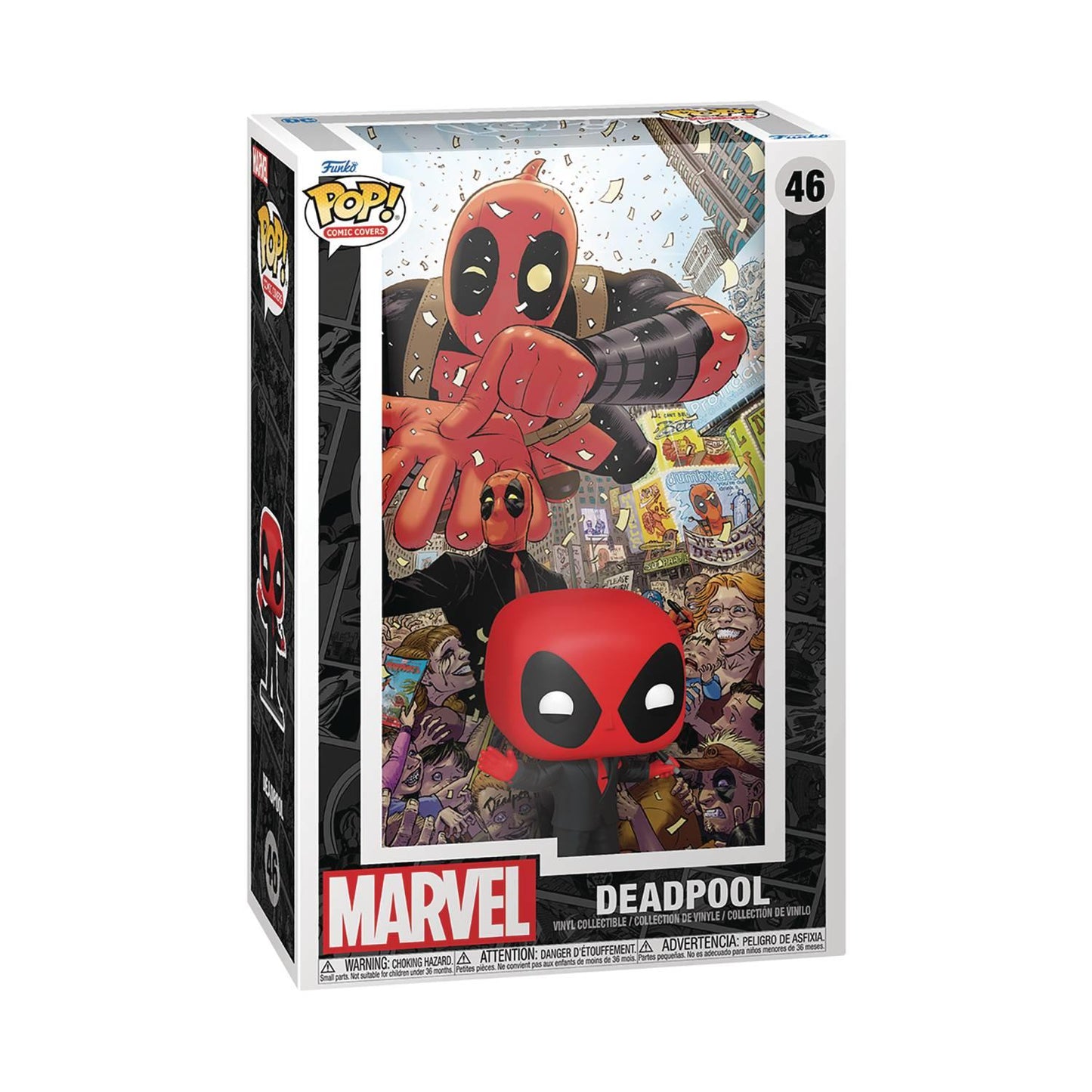 Pop Comic Cover Marvel Deadpool(2025) #1 In Black Vinyl Figure