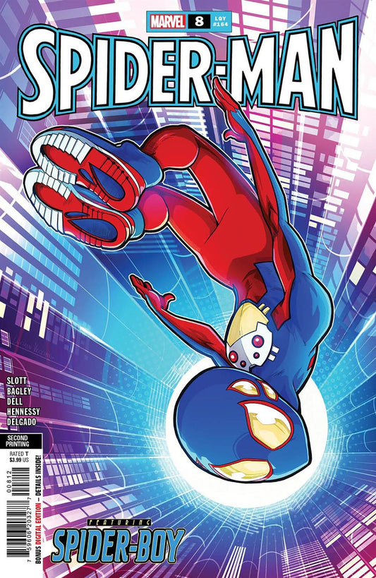 Spider-man #8 2nd Ptg Luciano Vecchio Var Marvel Prh Comic Book