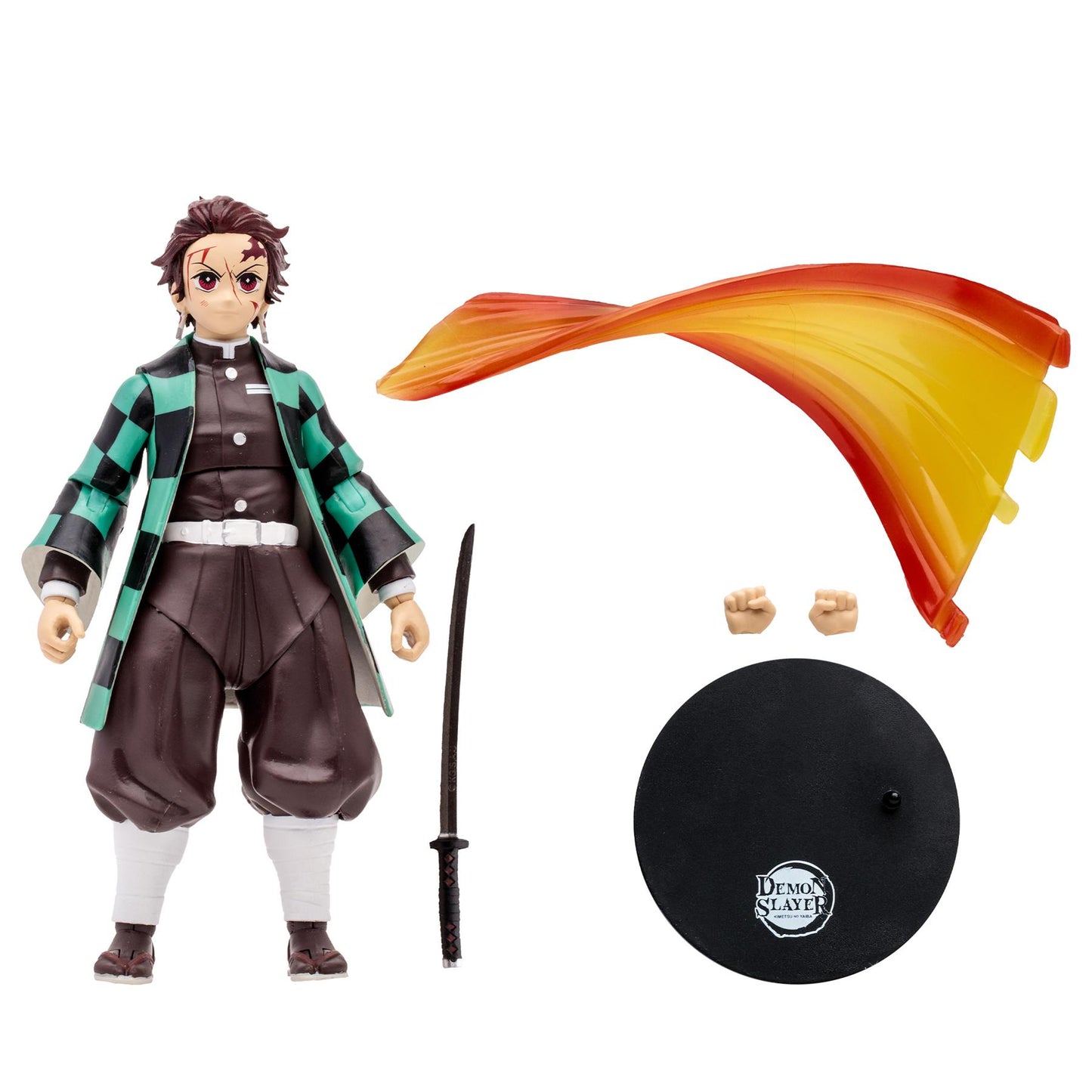 Demon Slayer WV3 Tanjiro Rui Battle Var 7in Action Figure