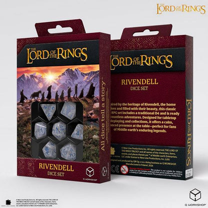 7-Die Set: The Lord of the Rings- Rivendell Dice Set By Q-Workshop