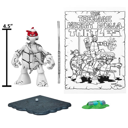 Tmnt Black & White Original Sketch Donatello Px Action Figure