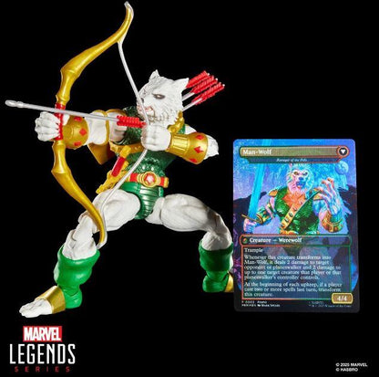 Spider-Man Marvel Legends Magic: The Gathering Man-Wolf 6-Inch Action Figure and Card by Hasbro