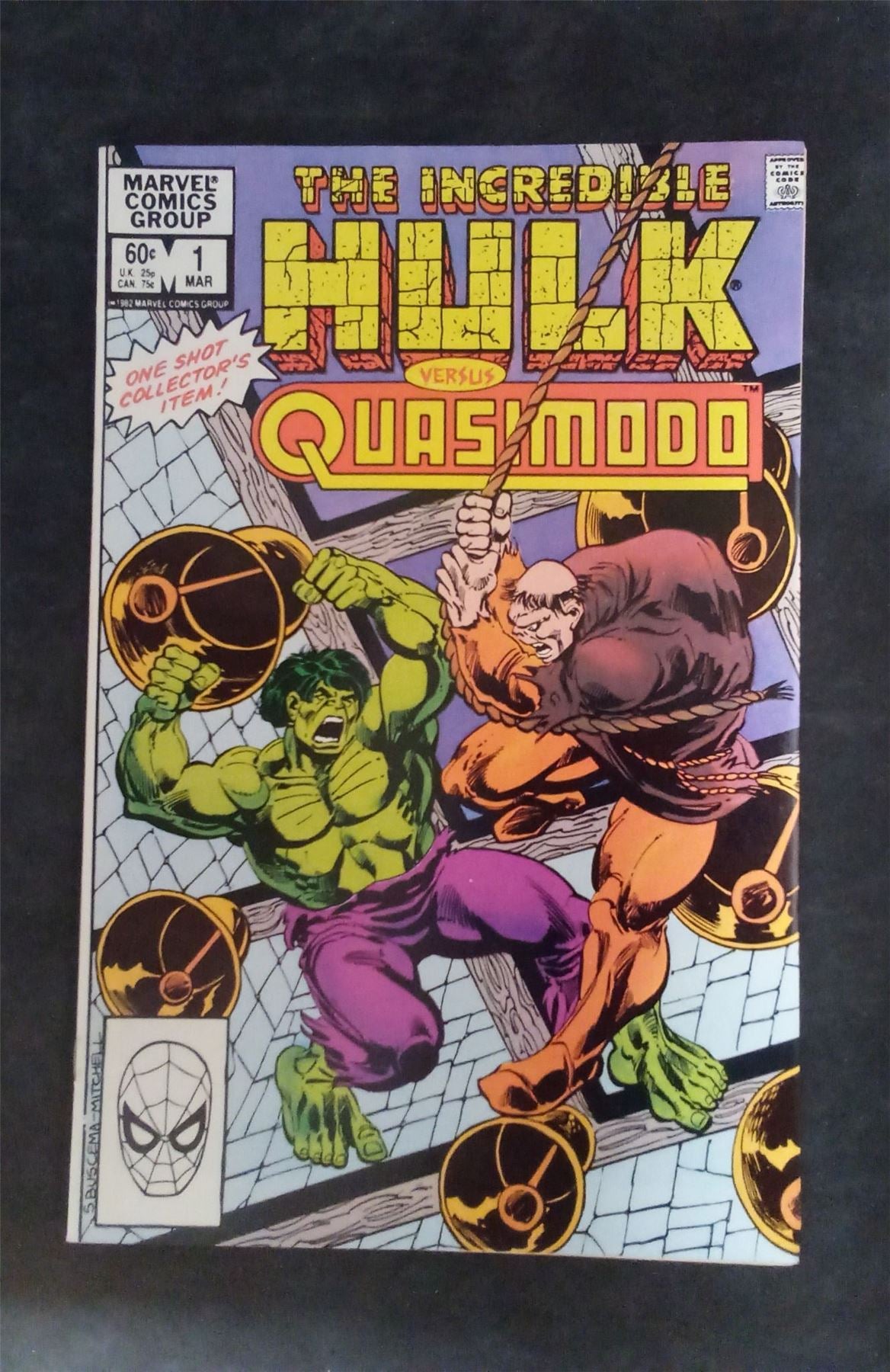 The Incredible Hulk versus Quasimodo 1983 marvel Comic Book