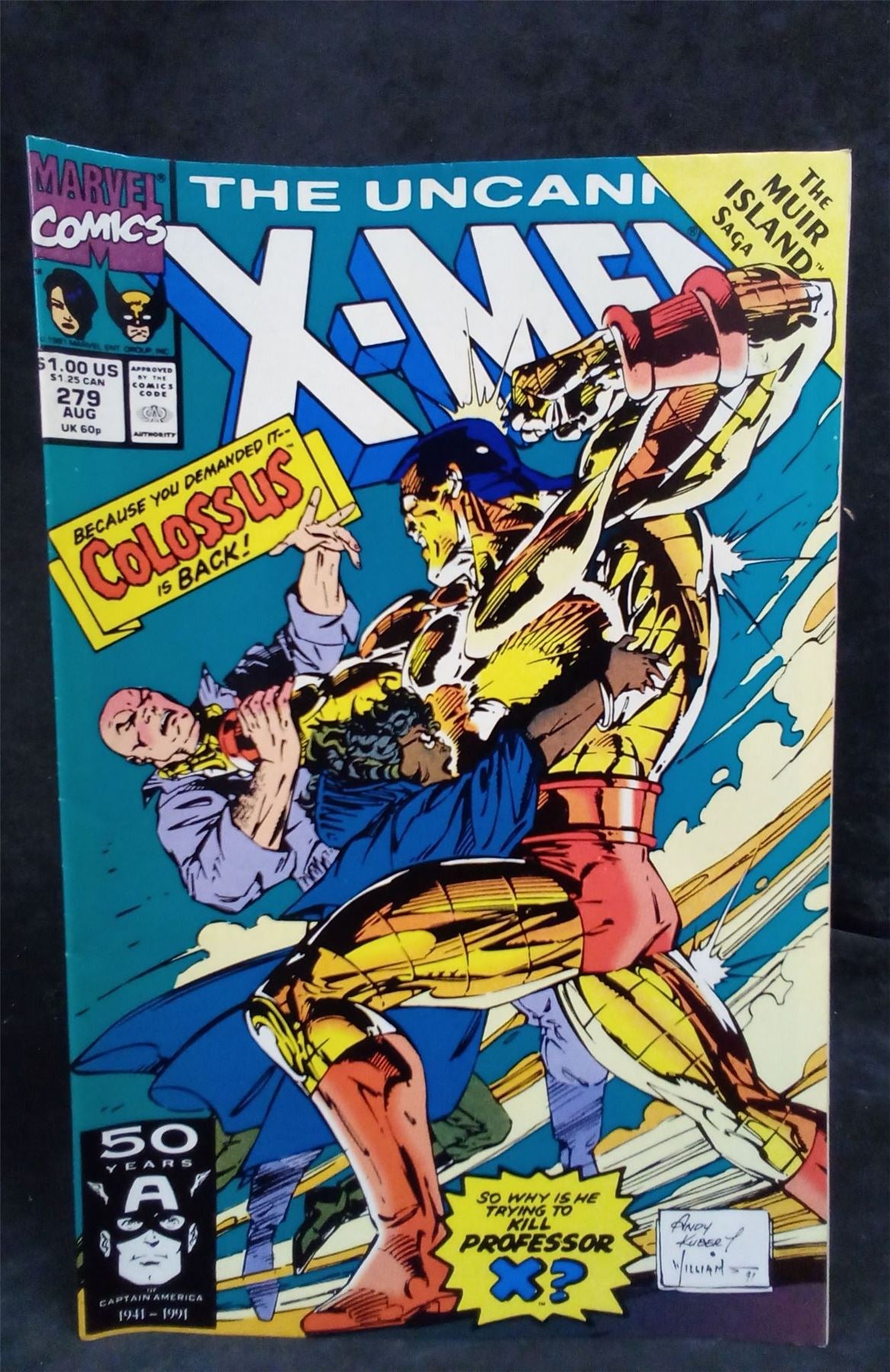 The Uncanny X-Men #279 1991 Marvel Comics Comic Book