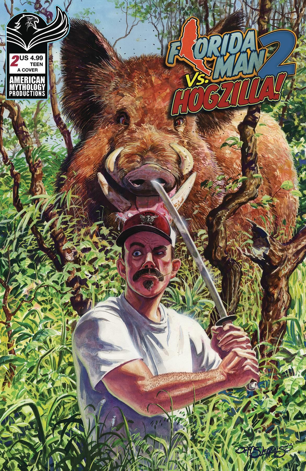 Florida Man Vs Hogzilla #2 Cvr A Slemons American Mythology Productions Comic Book