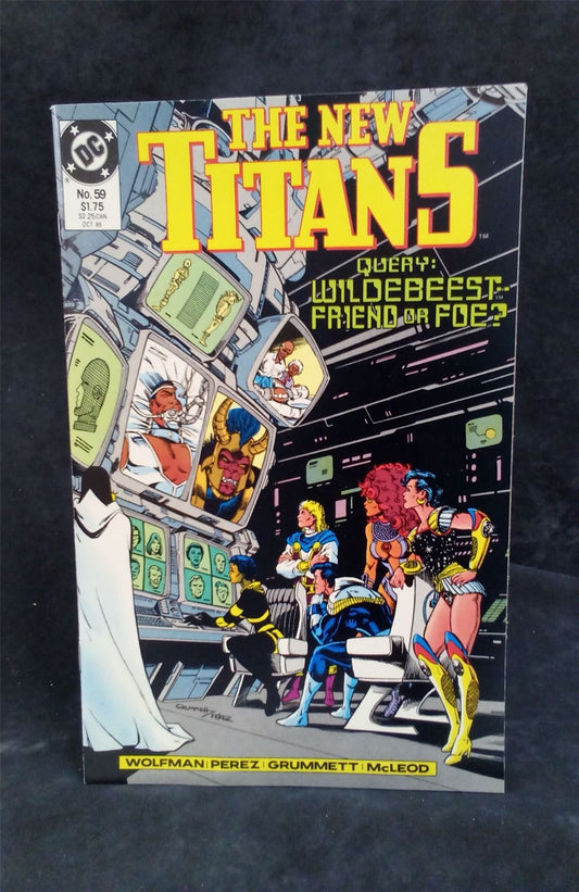 The New Titans #59 1989 DC Comics Comic Book