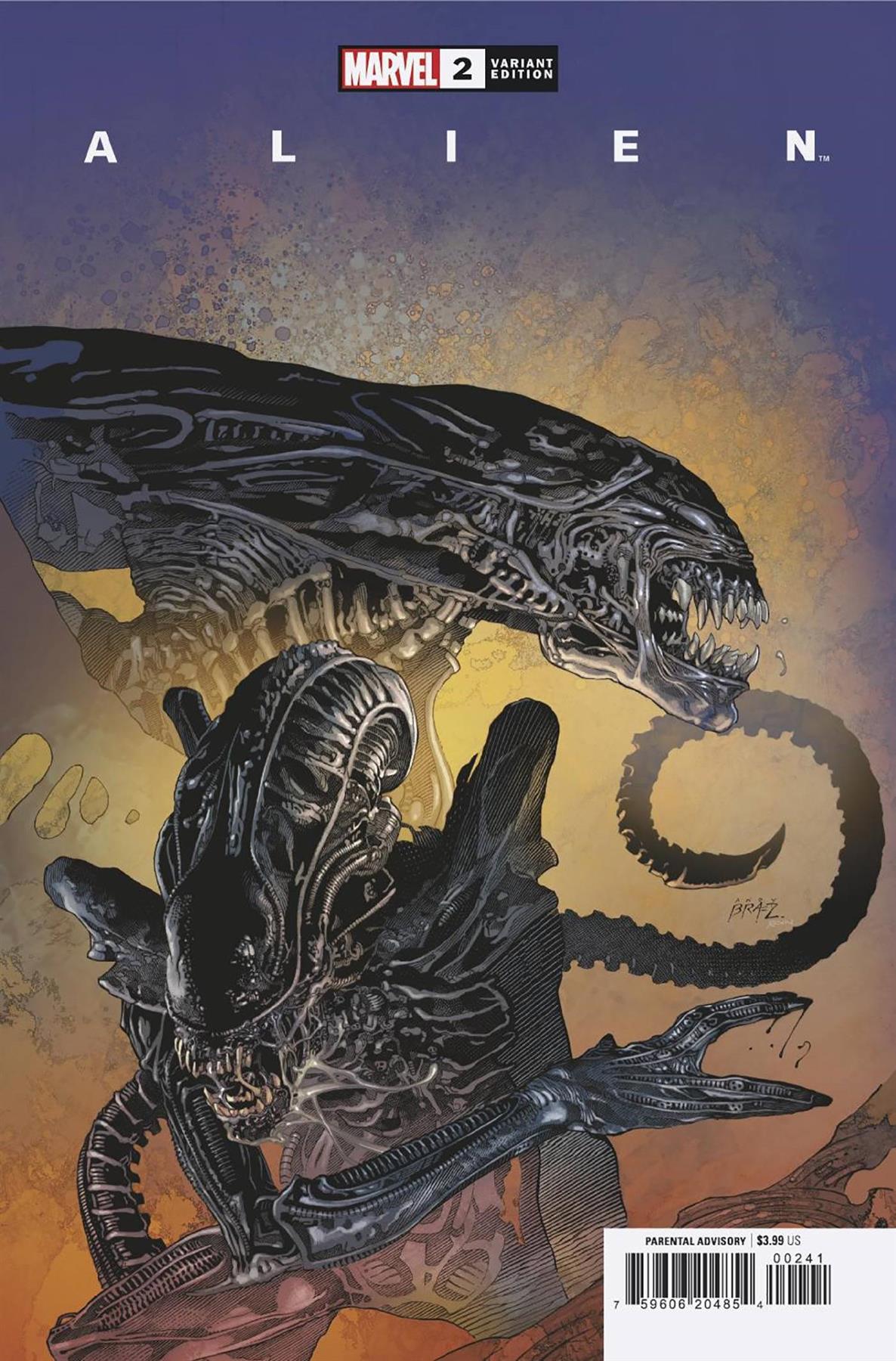 Alien #2 Brase Var (Brase Var) Marvel Prh Comic Book 2022