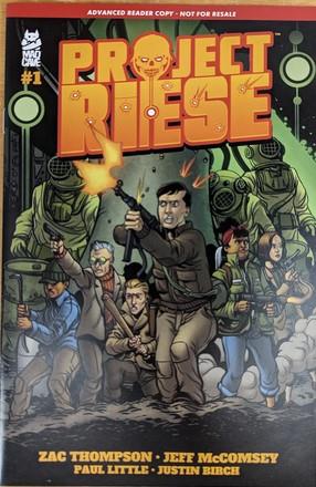 Project Riese #1 Advance Reader Copy Mad Cave Studios Comic Book