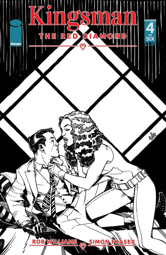 Kingsman Red Diamond #4 (Cvr B B&w Hamner) Image Comics Comic Book