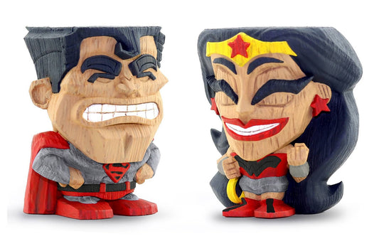 Fcbd 2019 Teekeez Red Son Superman Wonder Woman Vin Figure 2pk