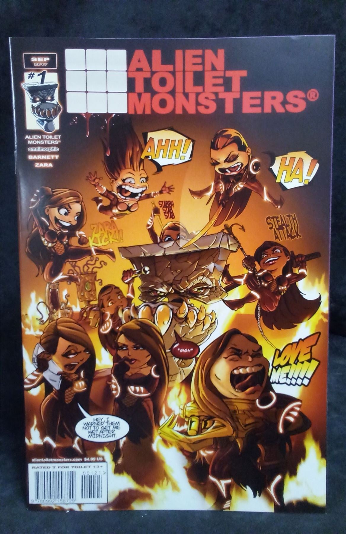 Alien Toilet Monsters 2018  Comic Book