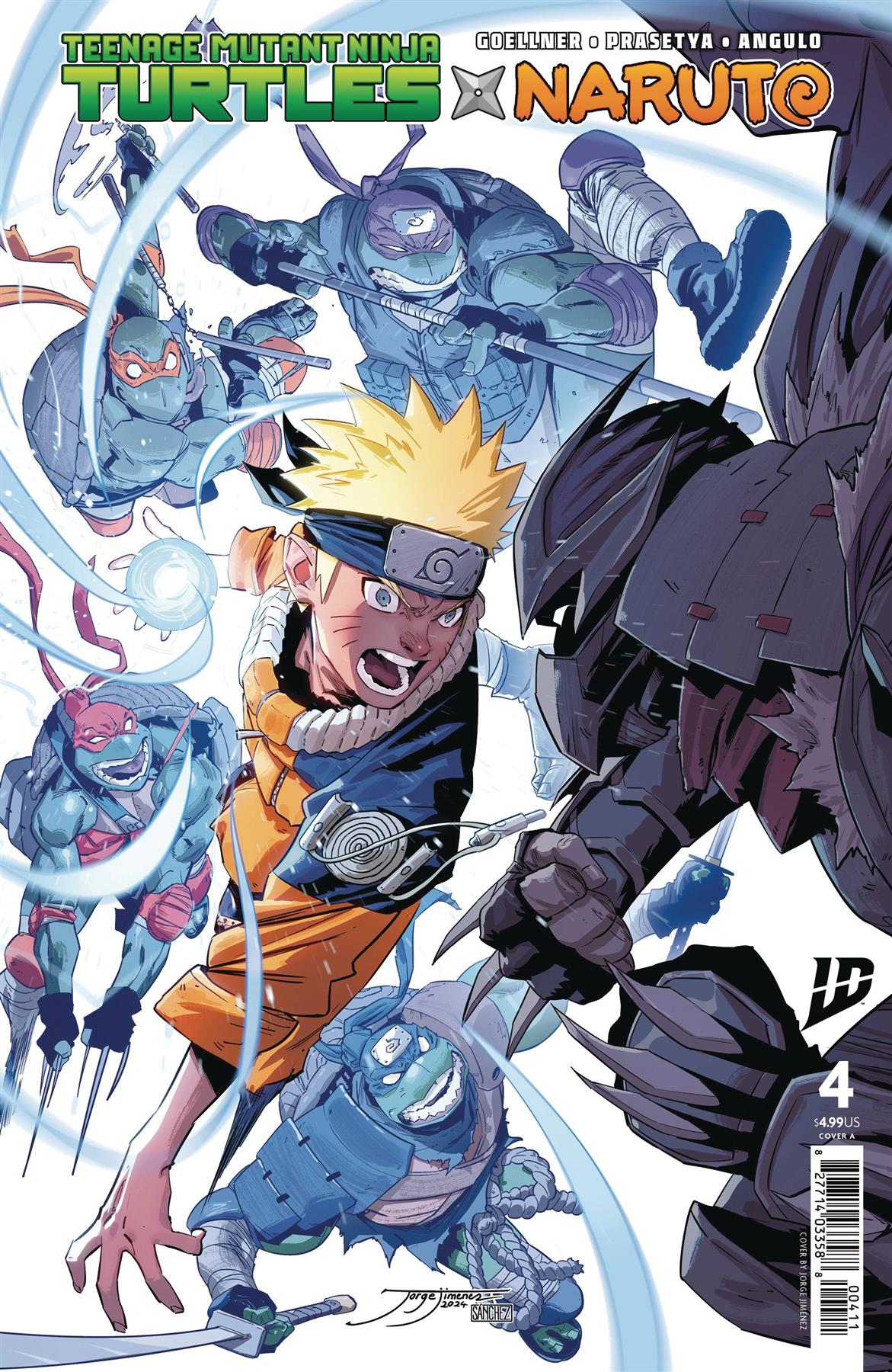 Teenage Mutant Ninja Turtles X Naruto #4 Cvr A Jimenez Cvr A Jimenez Idw-prh Comic Book 2025