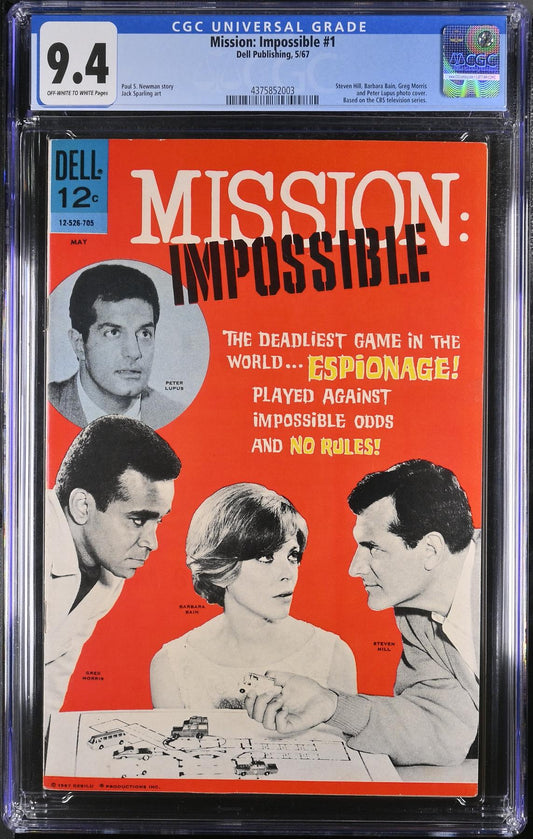 Mission Impossible #1 Dell Publishing 1967 CGC 9.4 Graded Comic Book