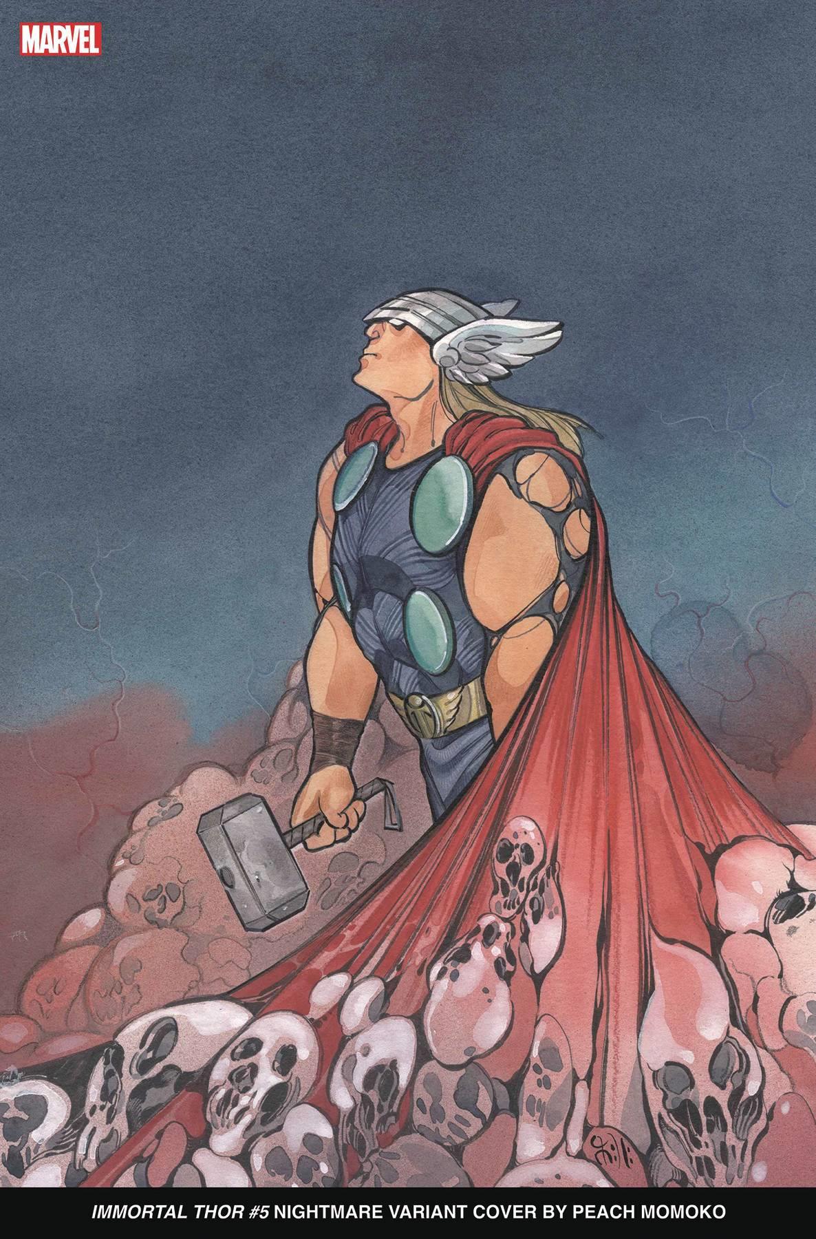 Immortal Thor #5 Peach Momoko Nightmare Var (Peach Momoko Nightmare Var) Marvel Prh Comic Book 2023