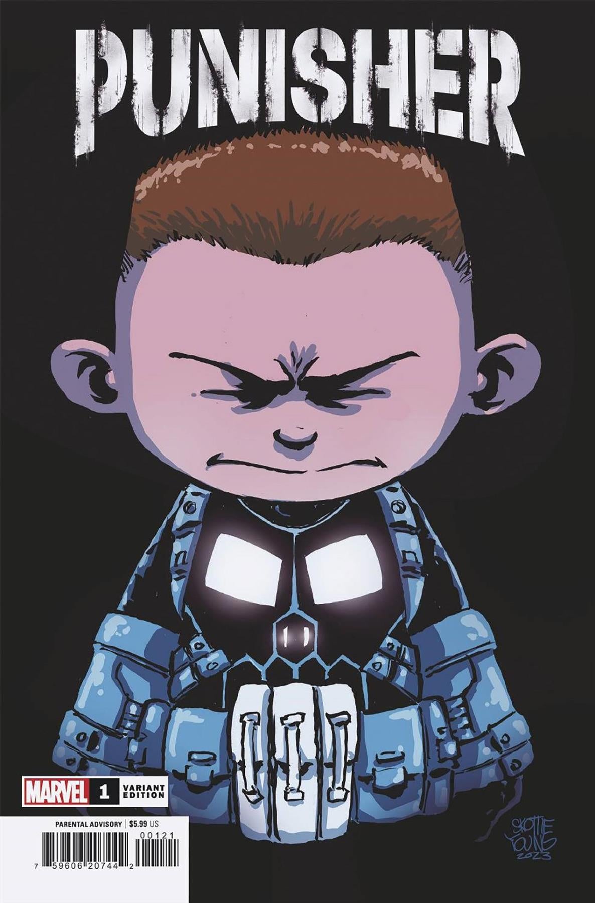 Punisher #1 Skottie Young Var Marvel Prh Comic Book
