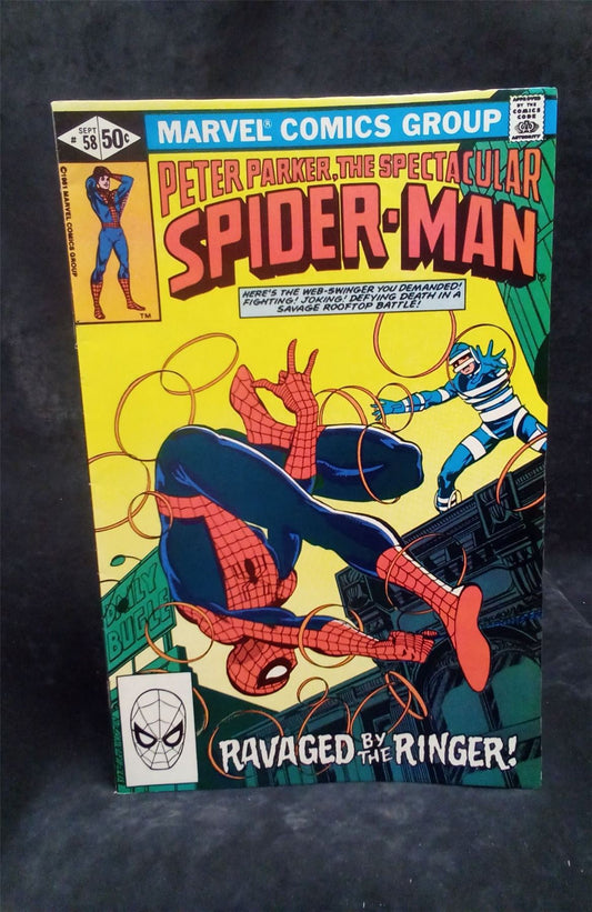 The Spectacular SpiderMan #58 1981 Marvel Comics Comic Book