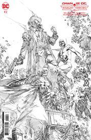 Knight Terrors #2 (of 4) Cvr F Inc 1:50 Ivan Reis B&w Card Stock Var DC Comics Comic Book
