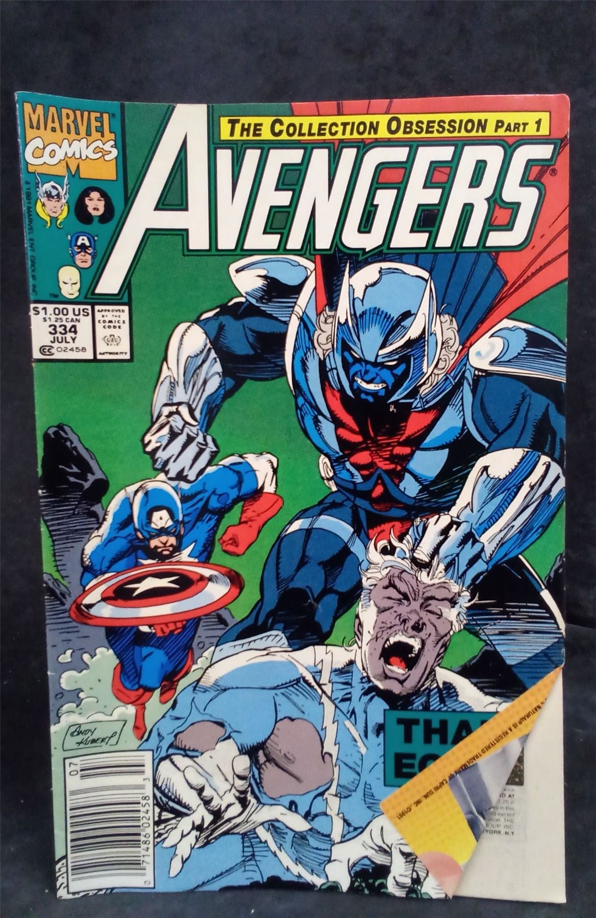 The Avengers #334 1991 Marvel Comics Comic Book