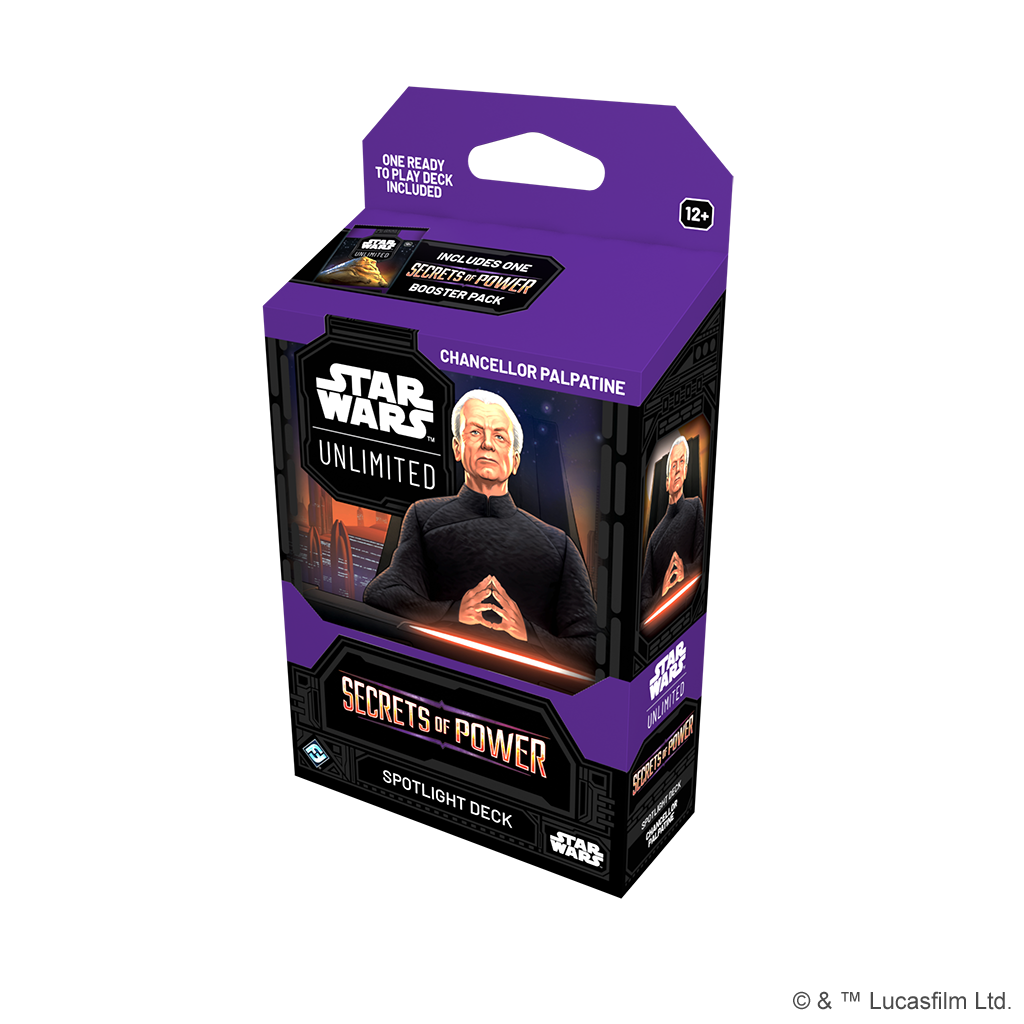 Star Wars Unlimited TCG Secrets of Power Spotlight Deck Chancellor Palpatine By Fantasy Flight Games