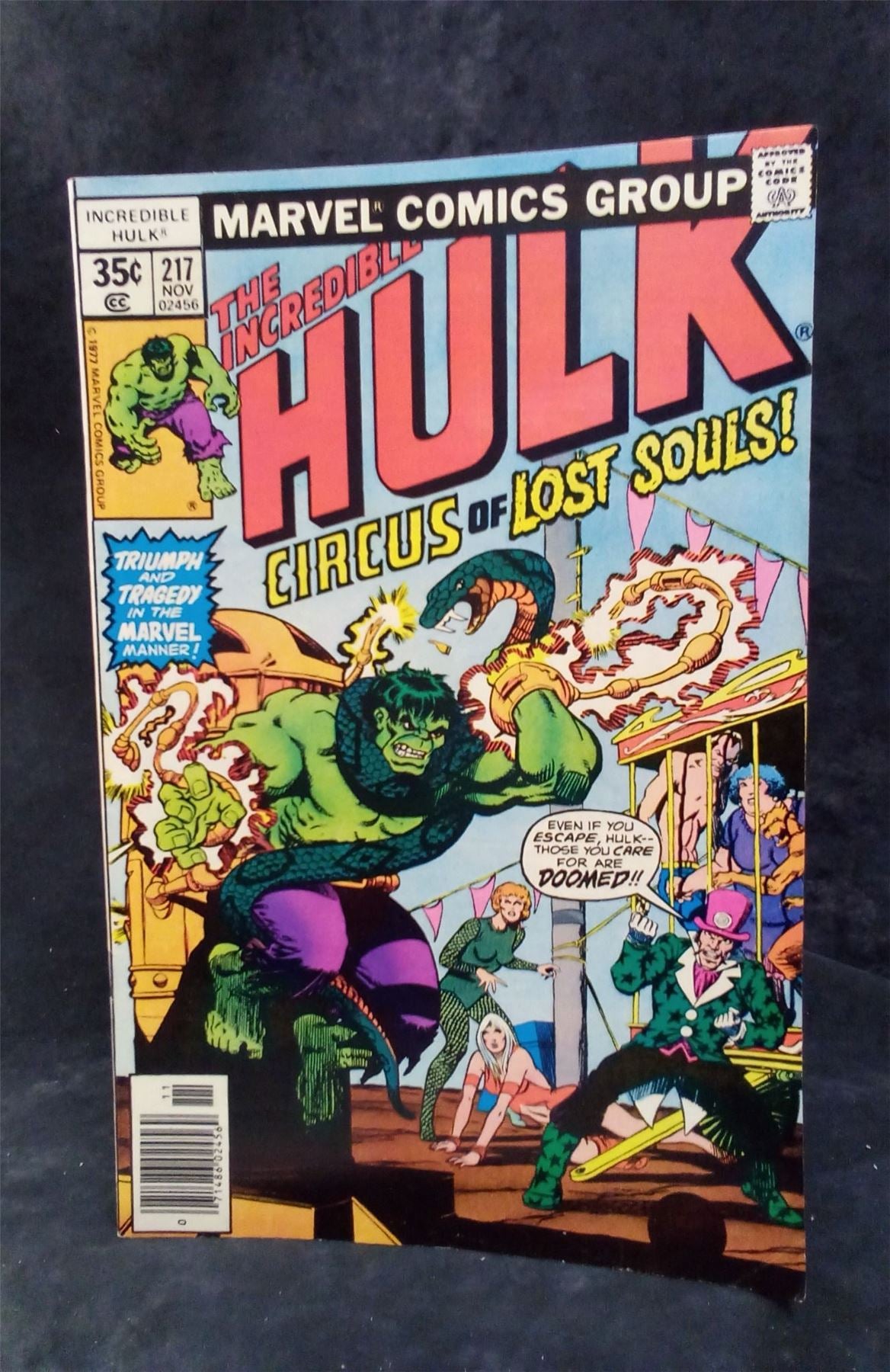 The Incredible Hulk #217 1977 Marvel Comics Comic Book