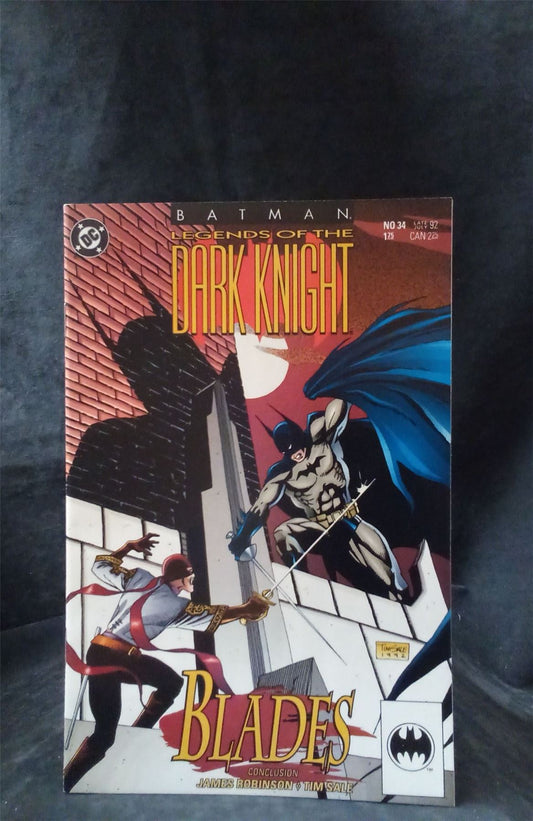 Legends of the Dark Knight #34 1992 DC Comics Comic Book