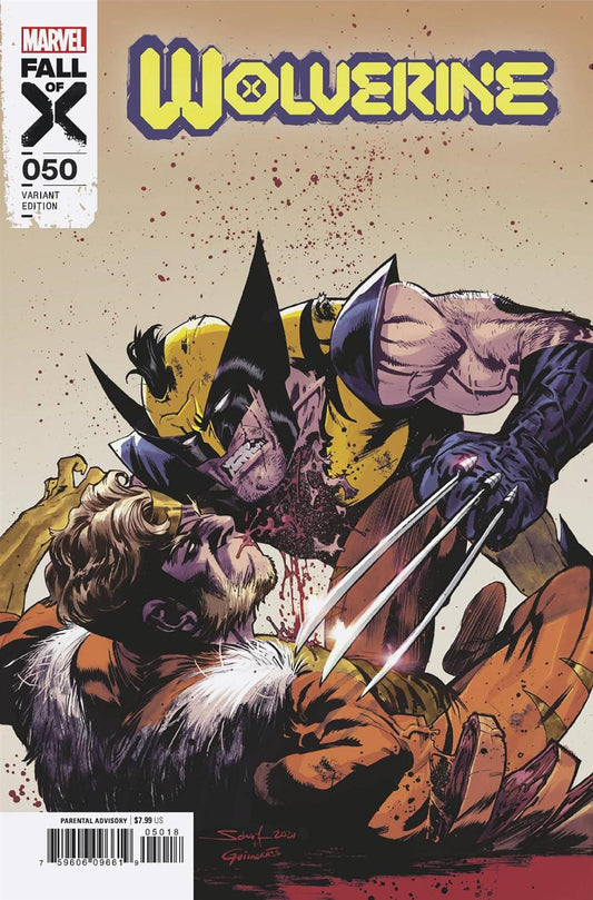 Wolverine #50 25 Copy Incv Jonas Scharf Var (25 Copy Incv Jonas Scharf Var) Marvel Prh Comic Book 2024