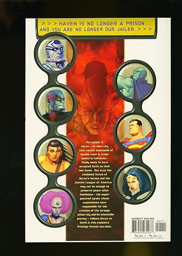 JLA/Haven Anathema Paperback Book DC Comics 2002 Nicolaus Schuster Olivetti