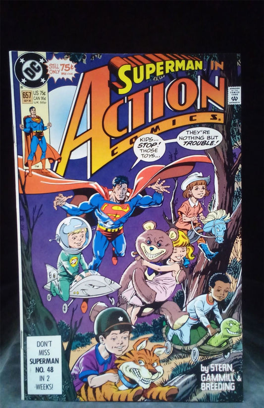 Action Comics #657 1990 DC Comics Comic Book