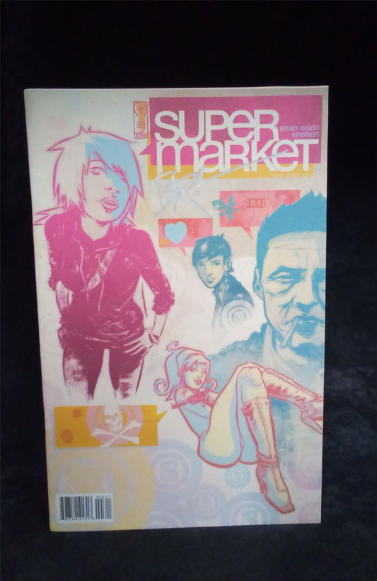 Supermarket #3 2006 signed by Brian Wood IDW Comic Book
