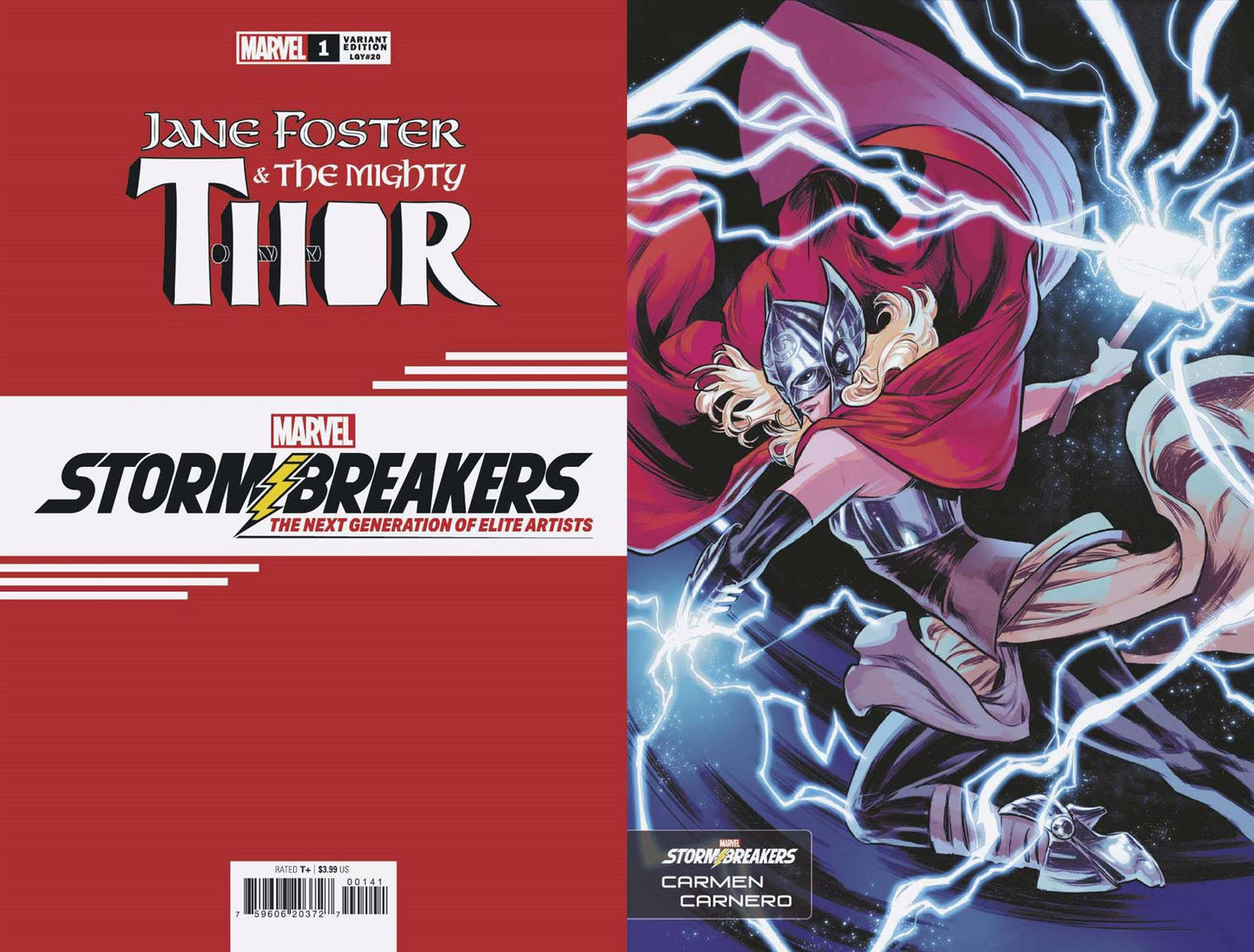 Jane Foster Mighty Thor #1 (Carnero Stormbreakers Var) Marvel Prh Comic Book 2022