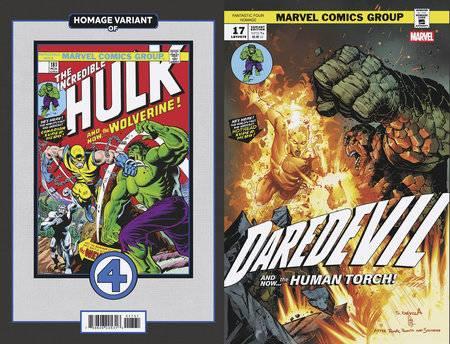 Daredevil #17 Sergio Davila Fantastic Four Homage Var Sergio Davila Fantastic Four Homage Var Marvel Prh Comic Book 2025