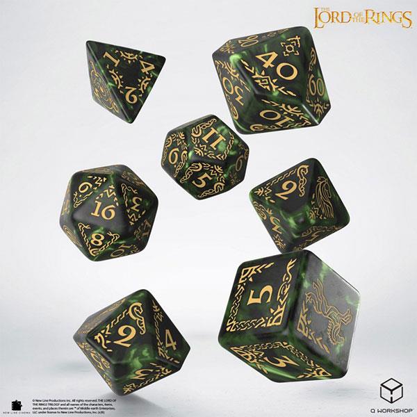 7-Die Set: The Lord of the Rings- Rohan Dice Set By Q-Workshop