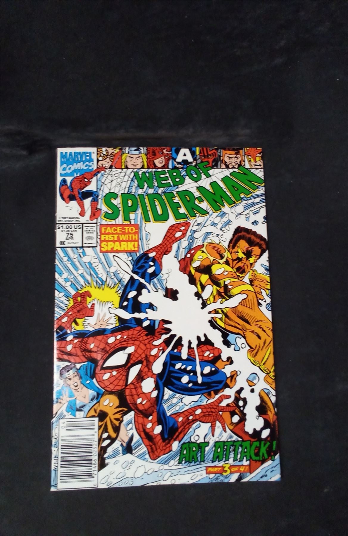 Web of Spider-Man #75 Newsstand Edition 1991 marvel Comic Book