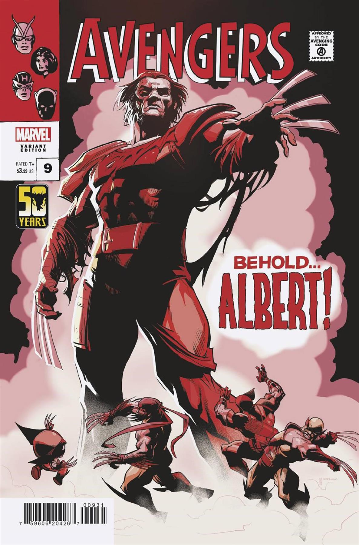 Avengers #9 Pete Woods Wolverine Wolverine Wolverine Var (Pete Woods Wolverine Wolverine Wolverine Var) Marvel Prh Comic Book 2024