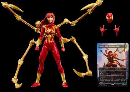 Spider-Man Marvel Legends Series Magic: The Gathering Mary Jane Watson (Iron Spider) 6-Inch Action Figure and Card by Hasbro