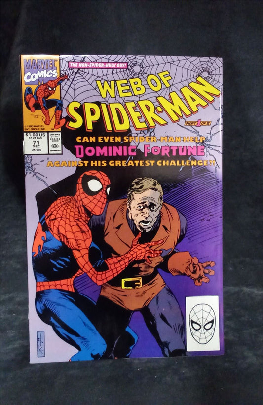 Web of Spider-Man #71 1990 Marvel Comics Comic Book
