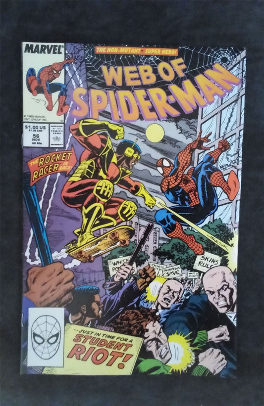 Web of Spider-Man #56 1989 marvel Comic Book