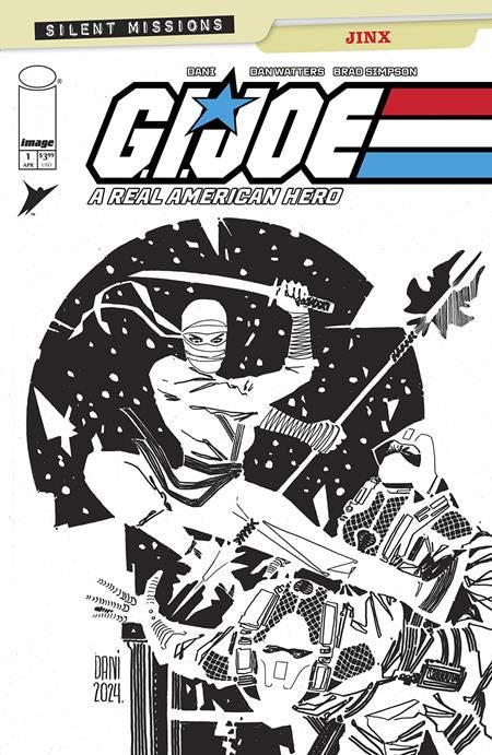 Gi Joe A Real American Hero Jinx #1 (one Shot) Cvr C Inc 1:10 Dani B&w Var Image Comics Comic Book