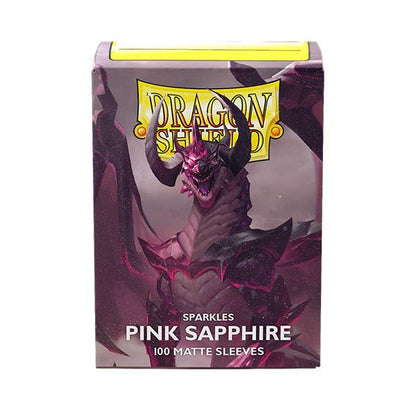 Dragon Shield Sleeves Standard- Matte Sparkles Pink Sapphire (100 ct.) By Arcane Tinmen