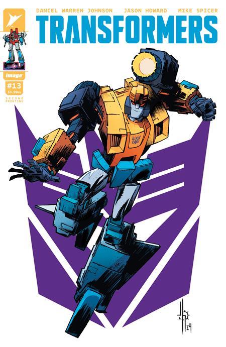 Transformers #13 Second Printing Cvr A Jason Howard Decepticon Image Comics Comic Book
