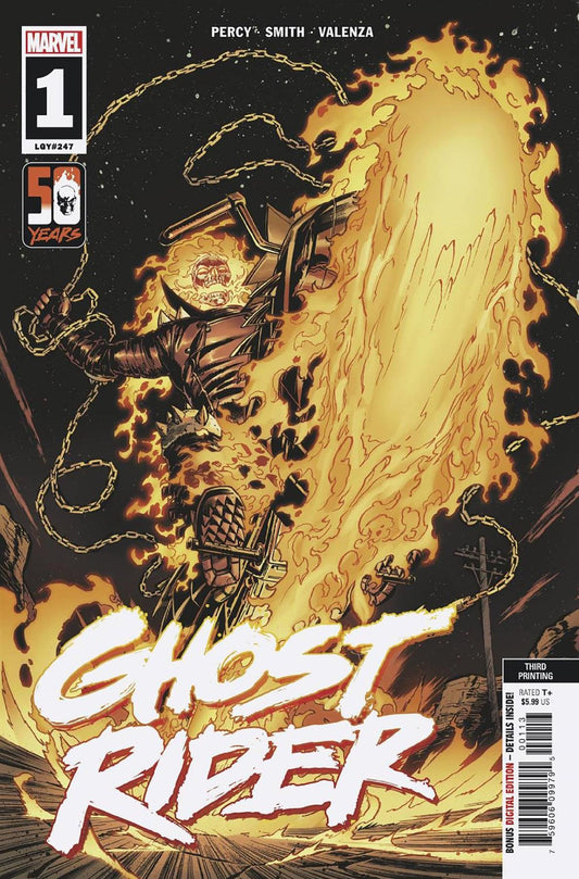 Ghost Rider #1 3rd Ptg Cory Smith Var Marvel Prh Comic Book