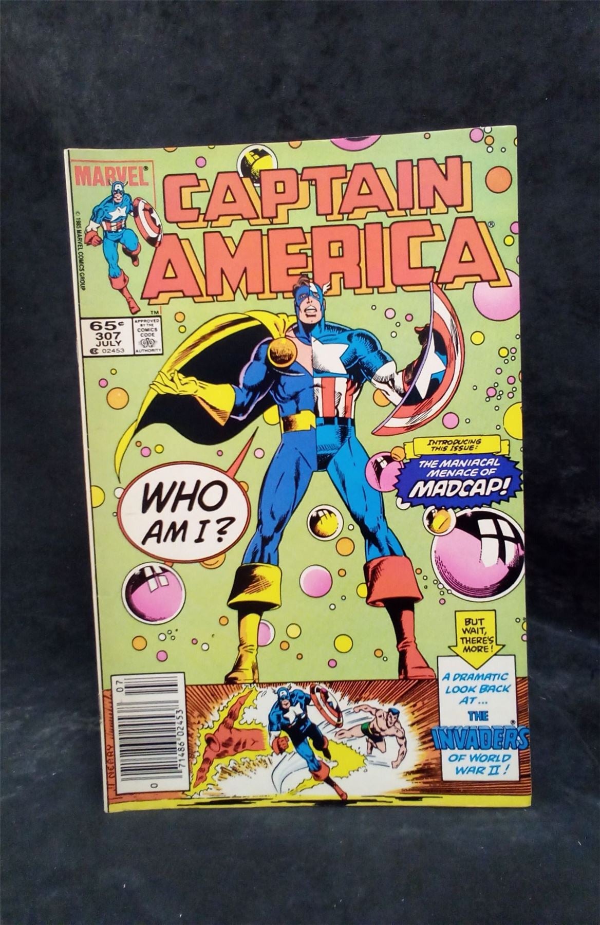 Captain America #307 Newsstand Edition 1985 Marvel Comics Comic Book