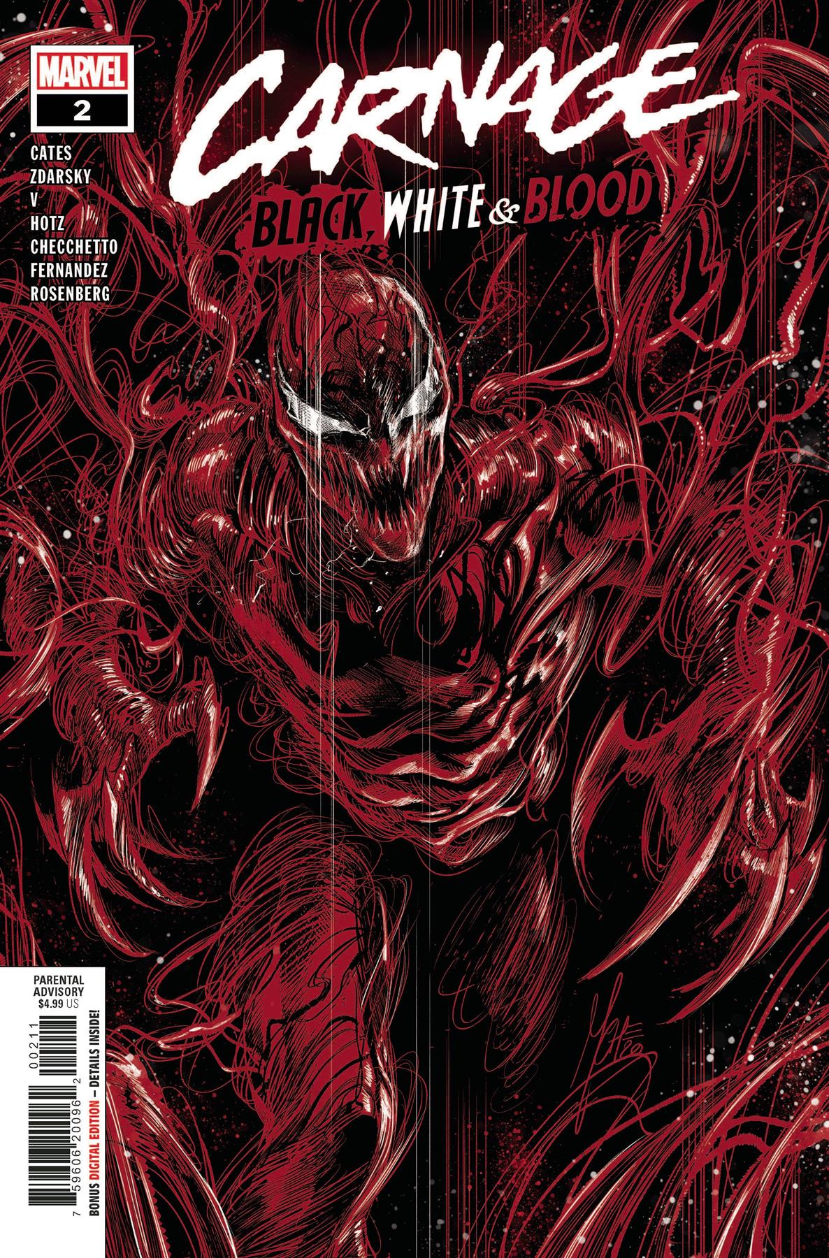 Carnage Black White And Blood #2 (of 4) Marvel Comics Comic Book