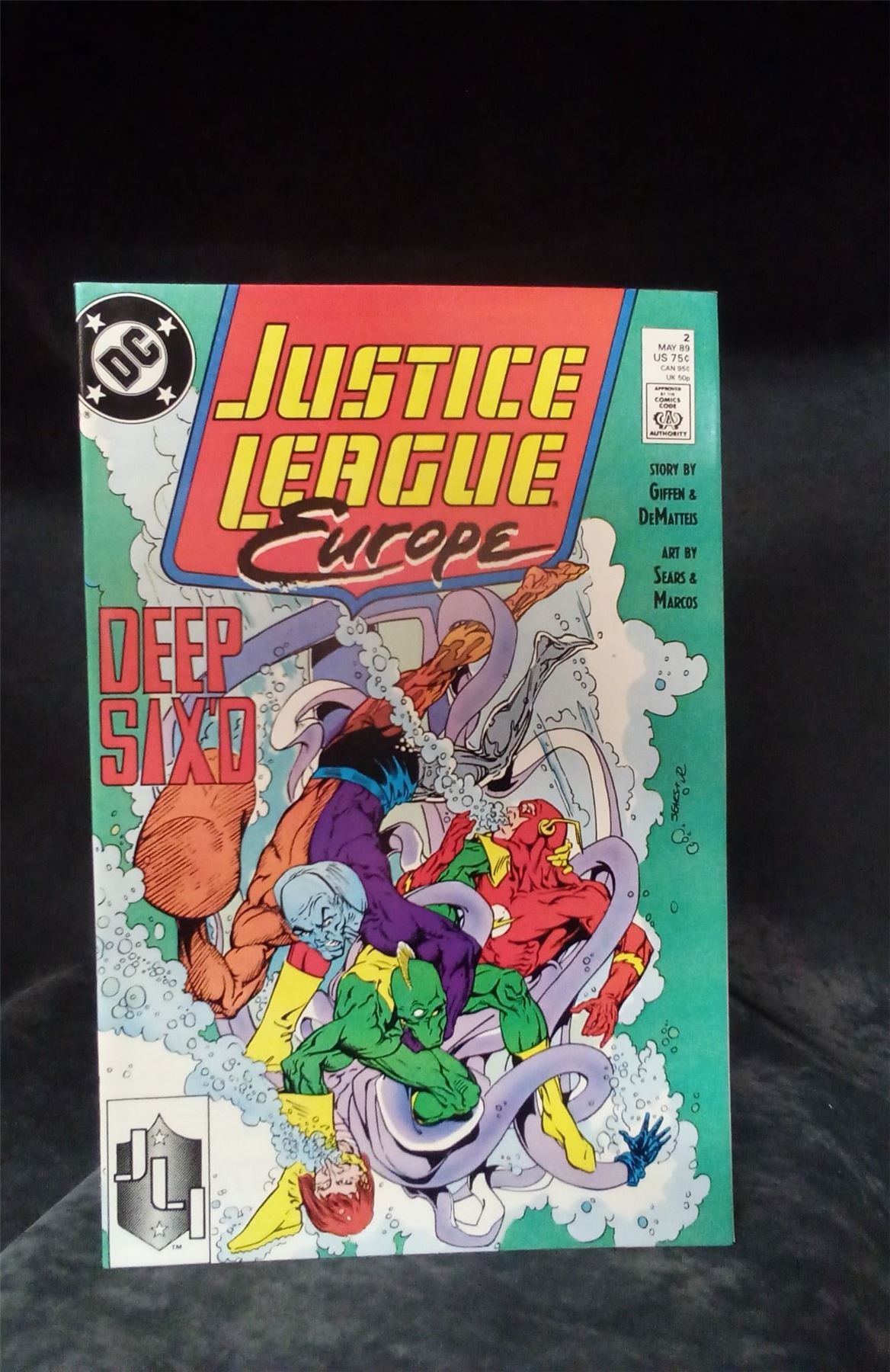 Justice League Europe #2 Direct Edition 1989 DC Comics Comic Book